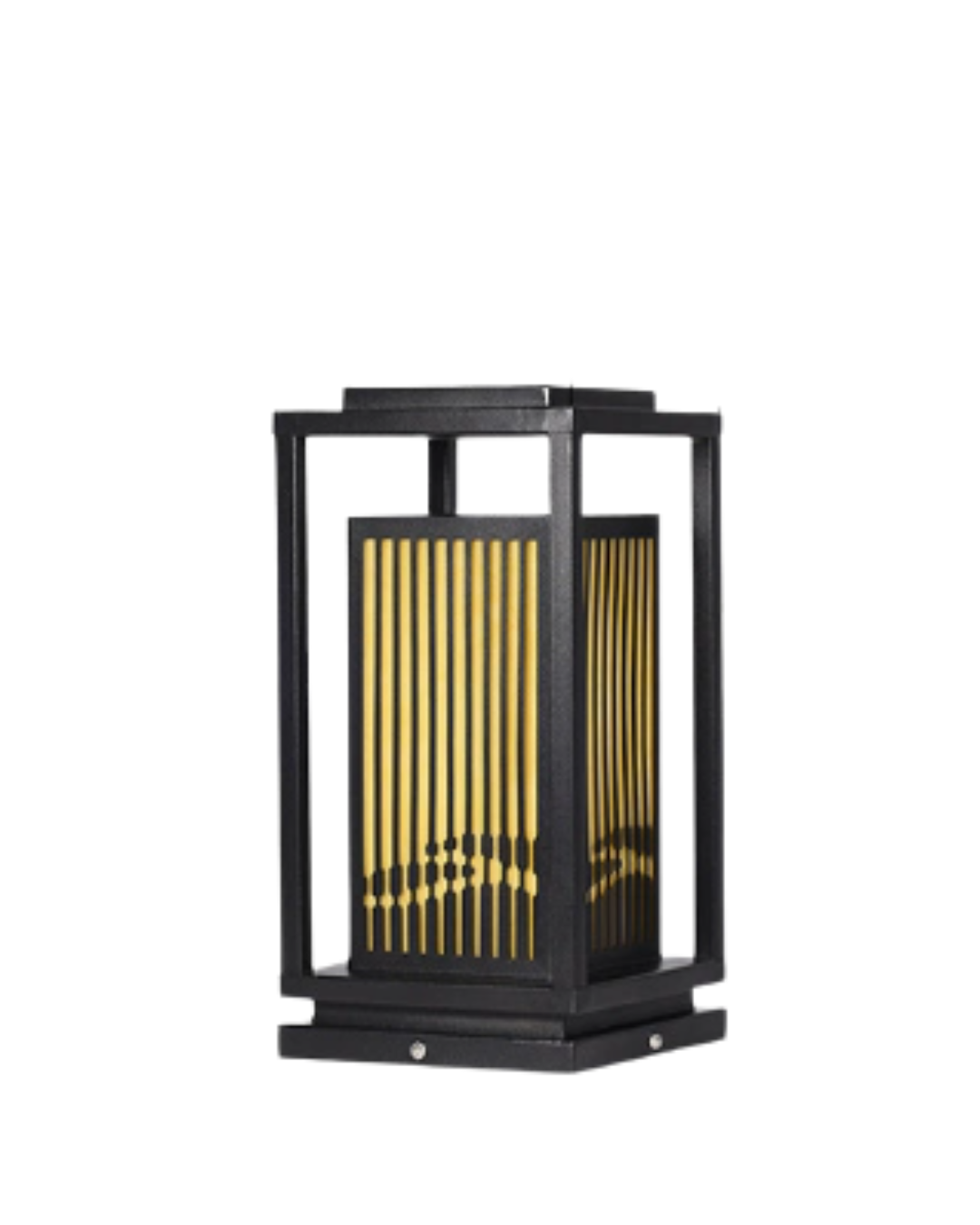 Cage Solar LED Garden Pillar Lantern - product detail 5