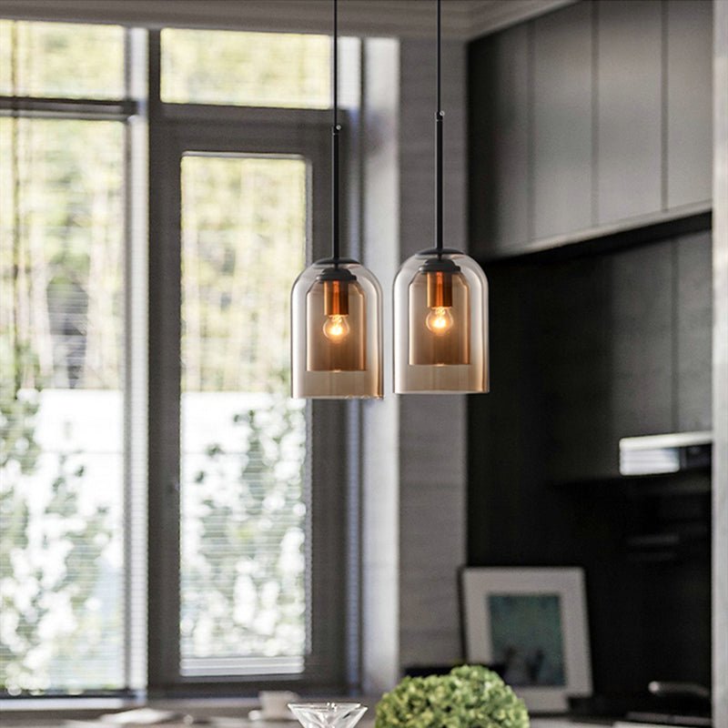 Sable Smoked Glass Pendant Light