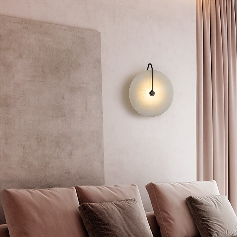 Caldera Round Marble LED Wall Light