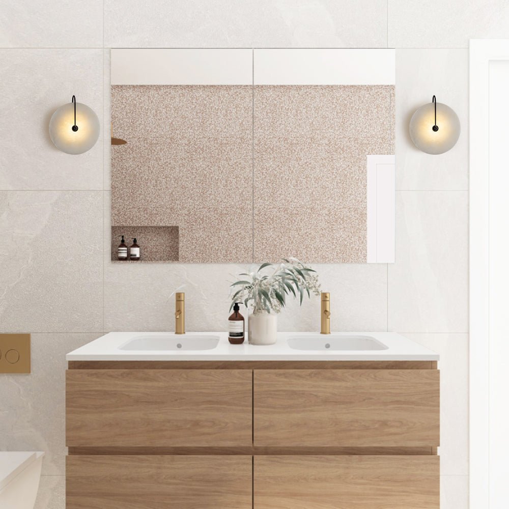 Caldera Round Marble LED Wall Light - product detail 3