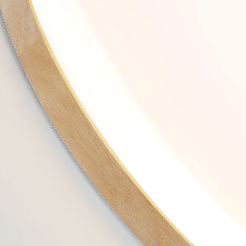 Round Wood-Rim Ceiling Light – product view