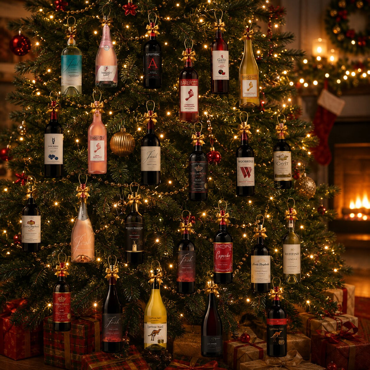 Wine Bottle Advent Calendar 2026 with 24 Mini Ornaments – image 5
